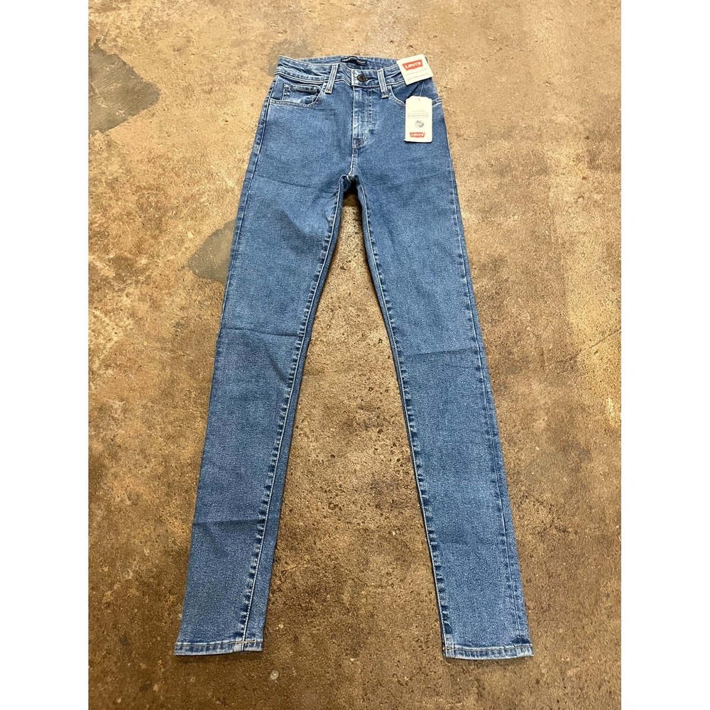 Levi's 721 Skinny Jeans Women 26x30 Blue Denim Cotton Stretch High Rise Slim Fit